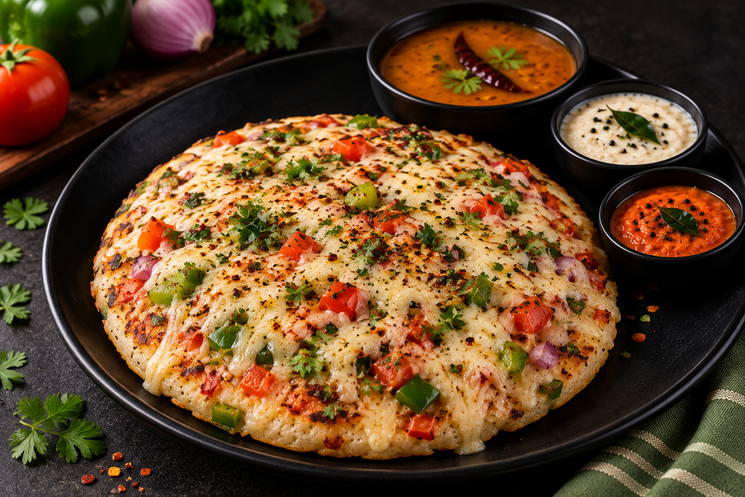 Cheese uttapam